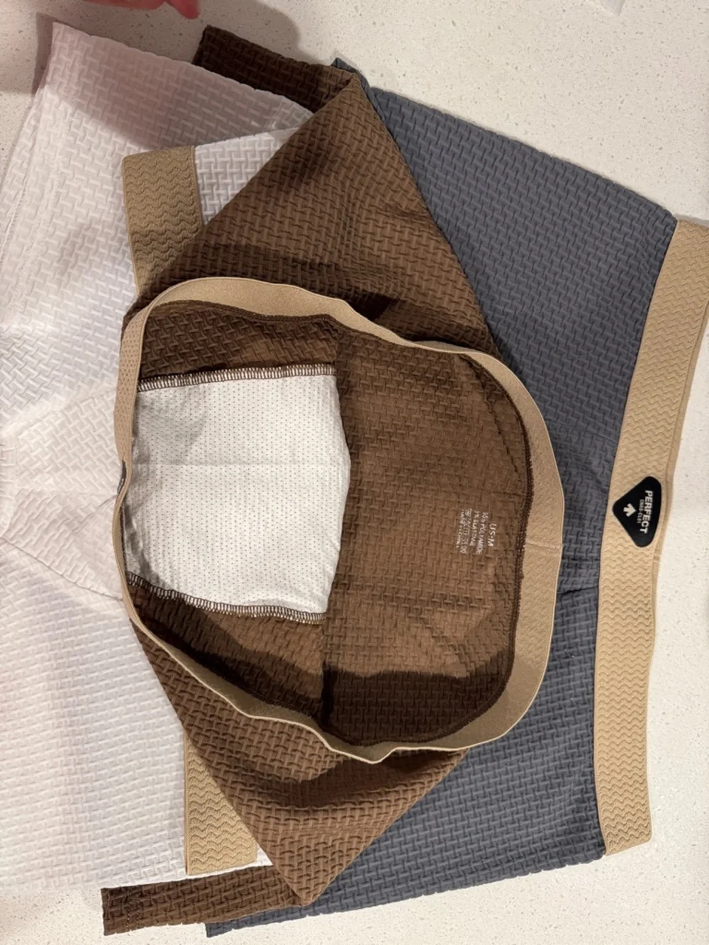 Waffle-Knit Boxer Briefs with Neutral Waistbands